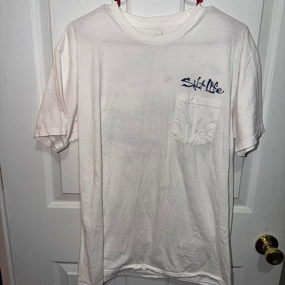 Salt-life Men's White T-shirt